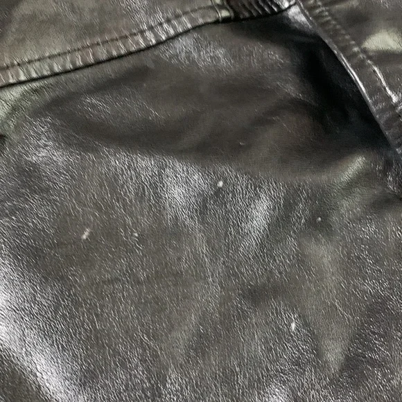 Wild Fable black, vegan leather bomber jacket.  Size XL - Picture 8 of 9